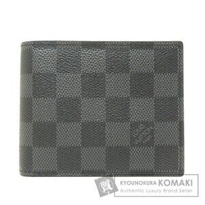 Louis Vuitton Amerigo Portefeuille Wallet Bifold Coin Damier Canvas